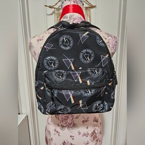 Pink Floyd Black Geometric Pattern Backpack